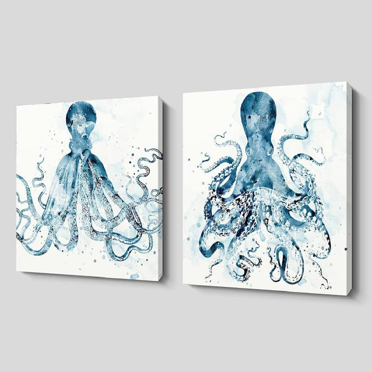 Dovecove 2 Piece Wrapped Canvas Painting Set Wayfair